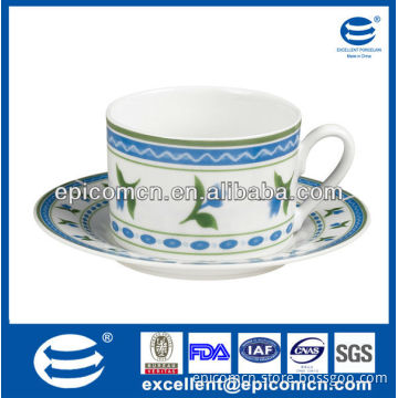 12pcs fine porcelain tableware ceramics tea set cups with saucers